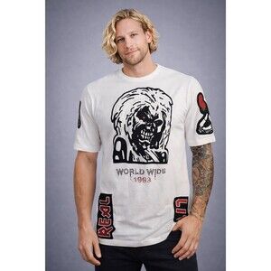 Iro Ochi Shirt Illuminati Hail Mary Graphic Large WorldWide Real 1993 A116 Y2K